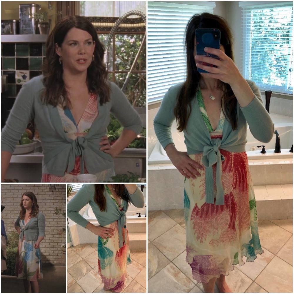 DVF Silk Dress ASO Gilmore Girls SZ 4